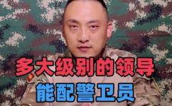 什么军衔有警卫员(哪些军衔可以担任警卫员?解读军中警卫员的资格要求)